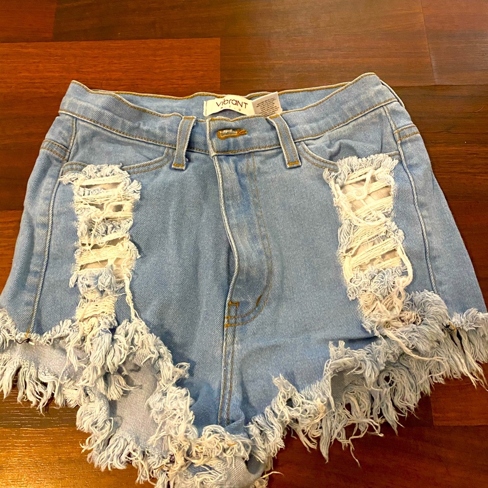 Denim shorts